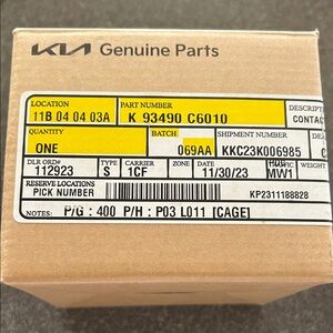 Kia Genuine Parts - Brown Packaging Replacement Part, Contact Assy -clock spring